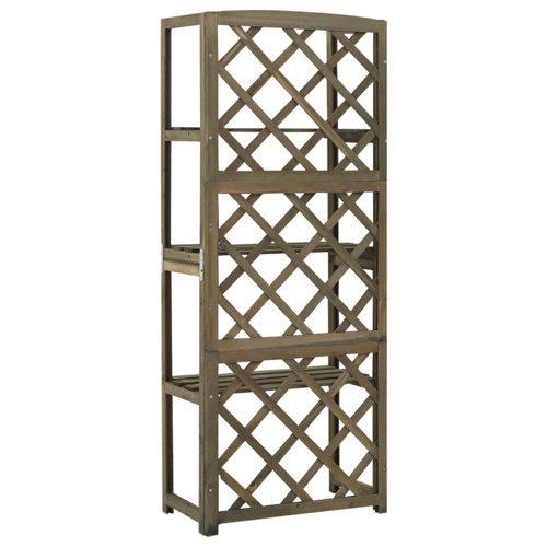 Latitude Run® Trellis Garden Trellis for Climbing Plants with Shelves